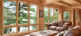 Sleeps up to 14. Stunning and spacious log cabin within 30 min of Brainerd.