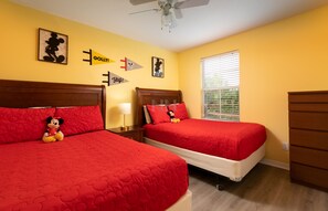 4 bedrooms, iron/ironing board, travel crib, free WiFi