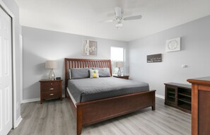 4 bedrooms, iron/ironing board, travel crib, free WiFi