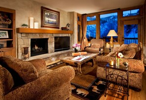 TV, fireplace, DVD player