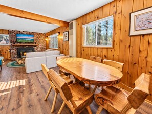 Dining - Knotty Hideawa - Foosball, Fireplace, Deck, Fire Pit, BBQ (Big Bear City)