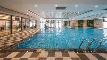 Indoor pool, outdoor pool