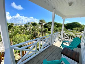 Terrace/patio - Cottages on most stunning pink sand beach (North Palmetto Point)
