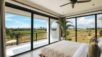 Villa, 3 soverom | Sengetøy i egyptisk bomull, sengetøy av topp kvalitet og safe på rommet