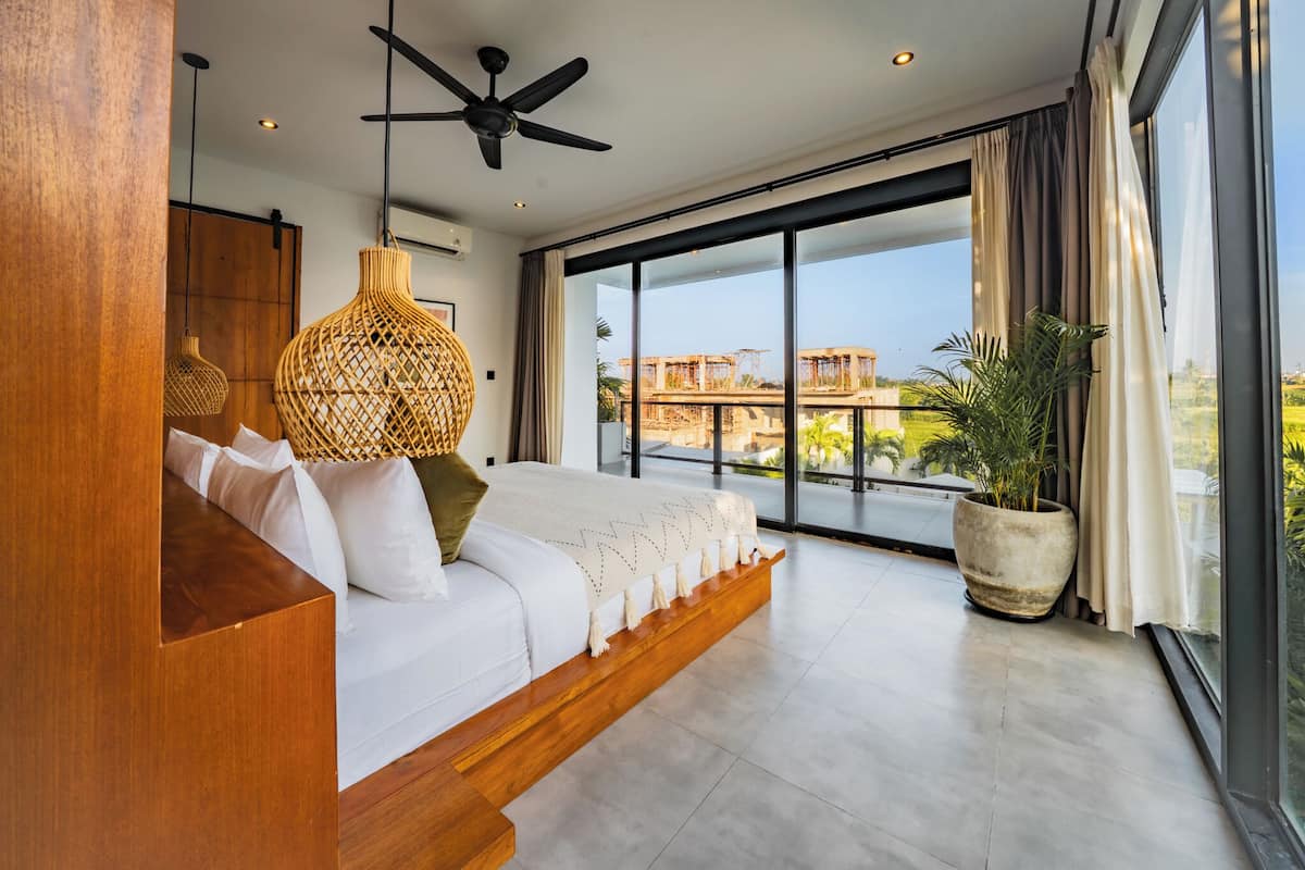 Villa, 3 Schlafzimmer | Bettwäsche aus ägyptischer Baumwolle, hochwertige Bettwaren, Zimmersafe