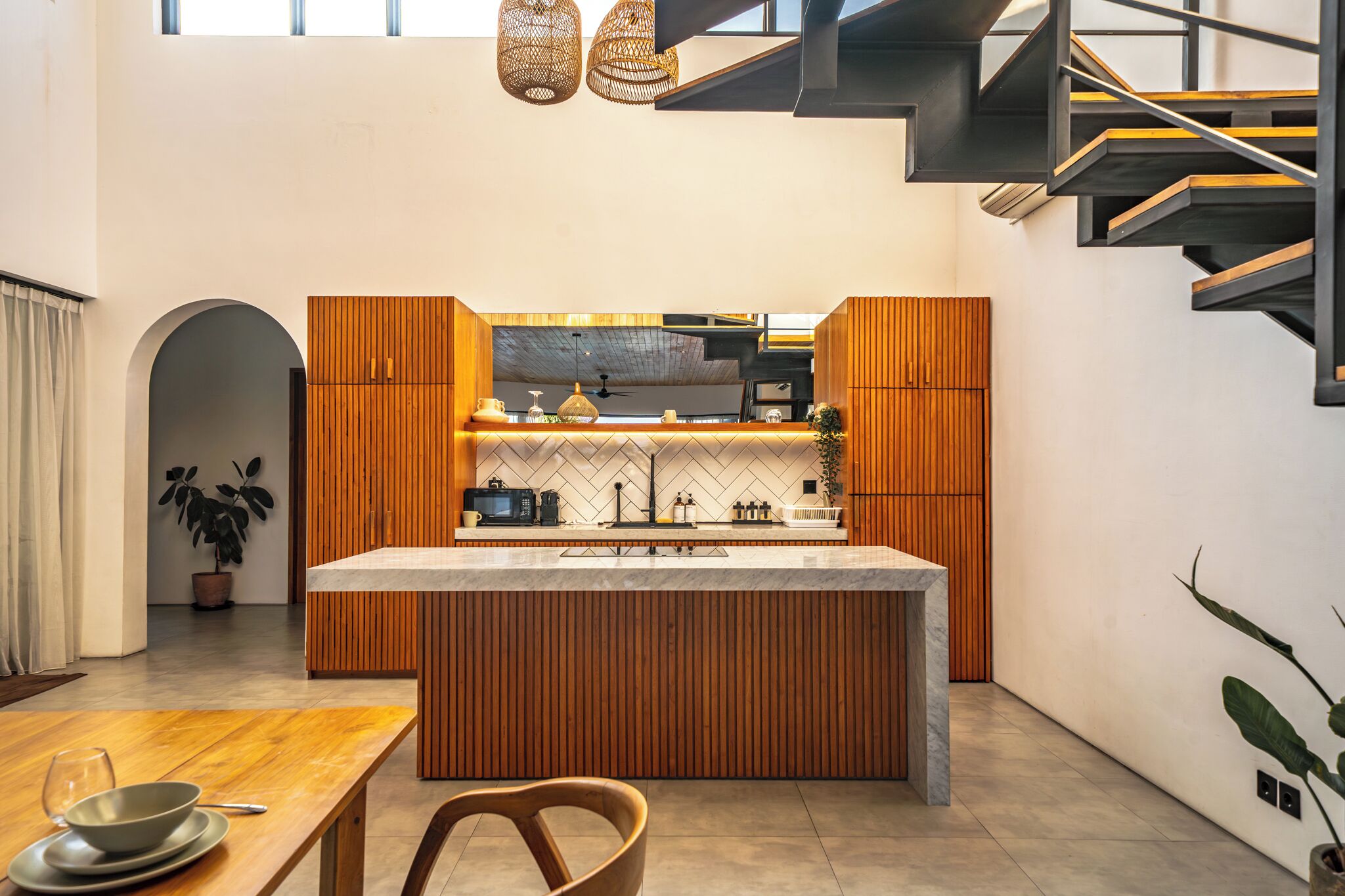Villa, 3 habitaciones | Cocina privada | Frigorífico, placa de cocina y utensilios de cocina