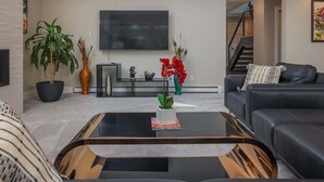 TV, fireplace, offices - The Downtown Anchorage Grand Four Bedroom (Anchorage)