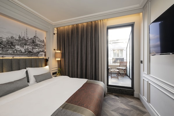 Chambre Standard, 1 grand lit, balcon, vue ville | Vue sur la ville