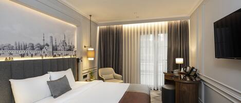 Superior kamer, 1 twee- of 2 eenpersoonsbedden | Lakens van Egyptisch katoen, luxe beddengoed, Tempur Pedic-bedden