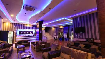 49-inch LCD TV with cable channels, TV