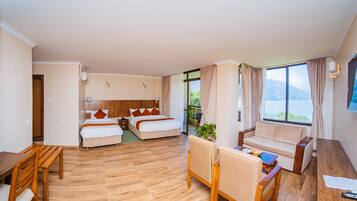 Standard Suite, Lake View | Down duvets, in-room safe, individually furnished, desk