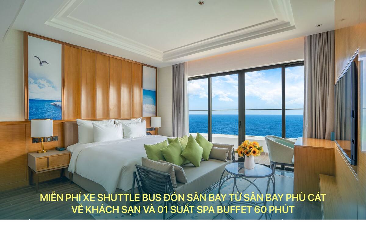 ห้องเอ็กเซกคิวทีฟสวีท, 3 ห้องนอน, ริมทะเล | เครื่องนอนระดับพรีเมียม, เตียงเมมโมรีโฟม, ตู้นิรภัยในห้องพ ัก, โต๊ะทำงาน