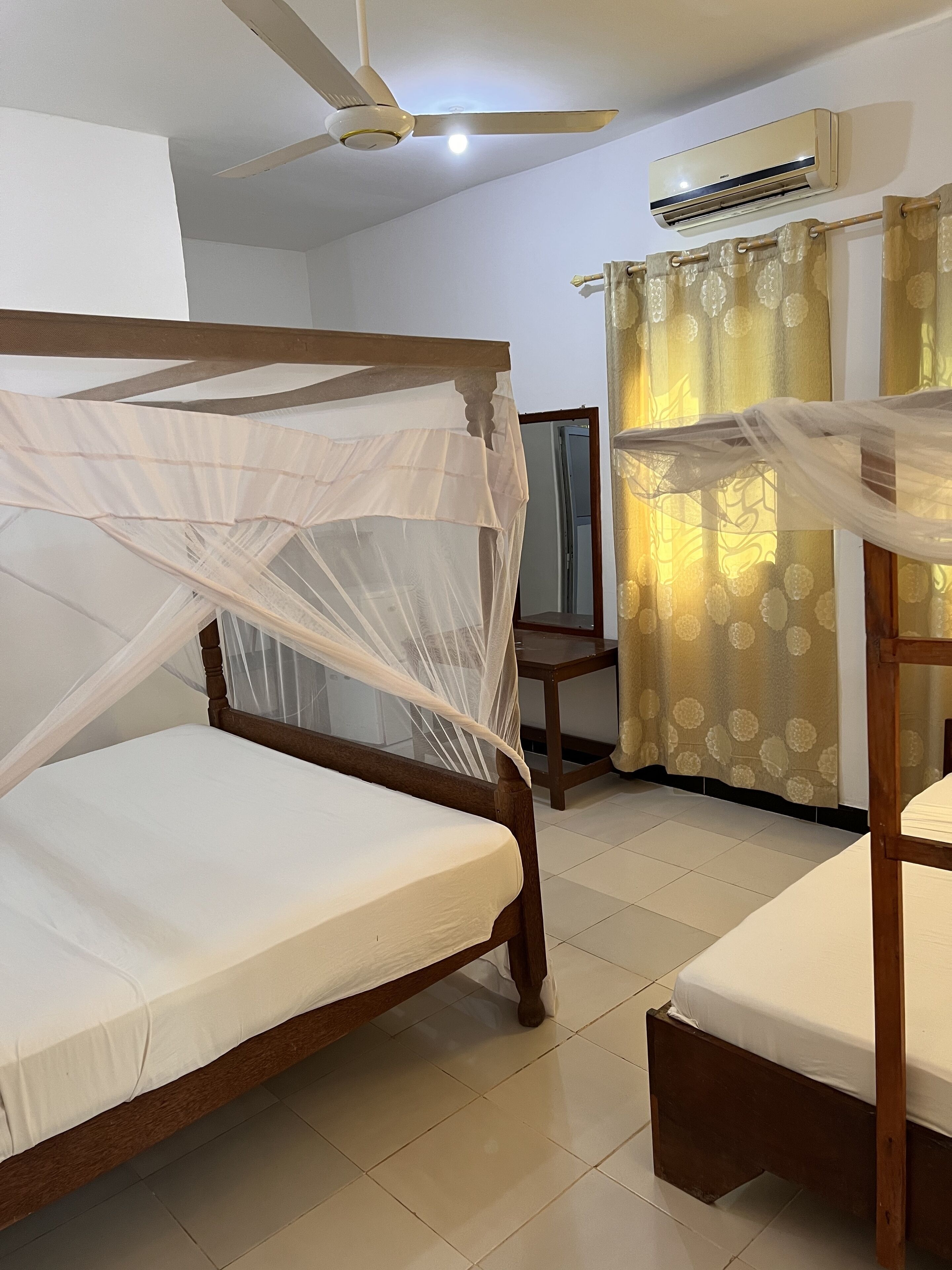 Free minibar items, in-room safe, individually decorated