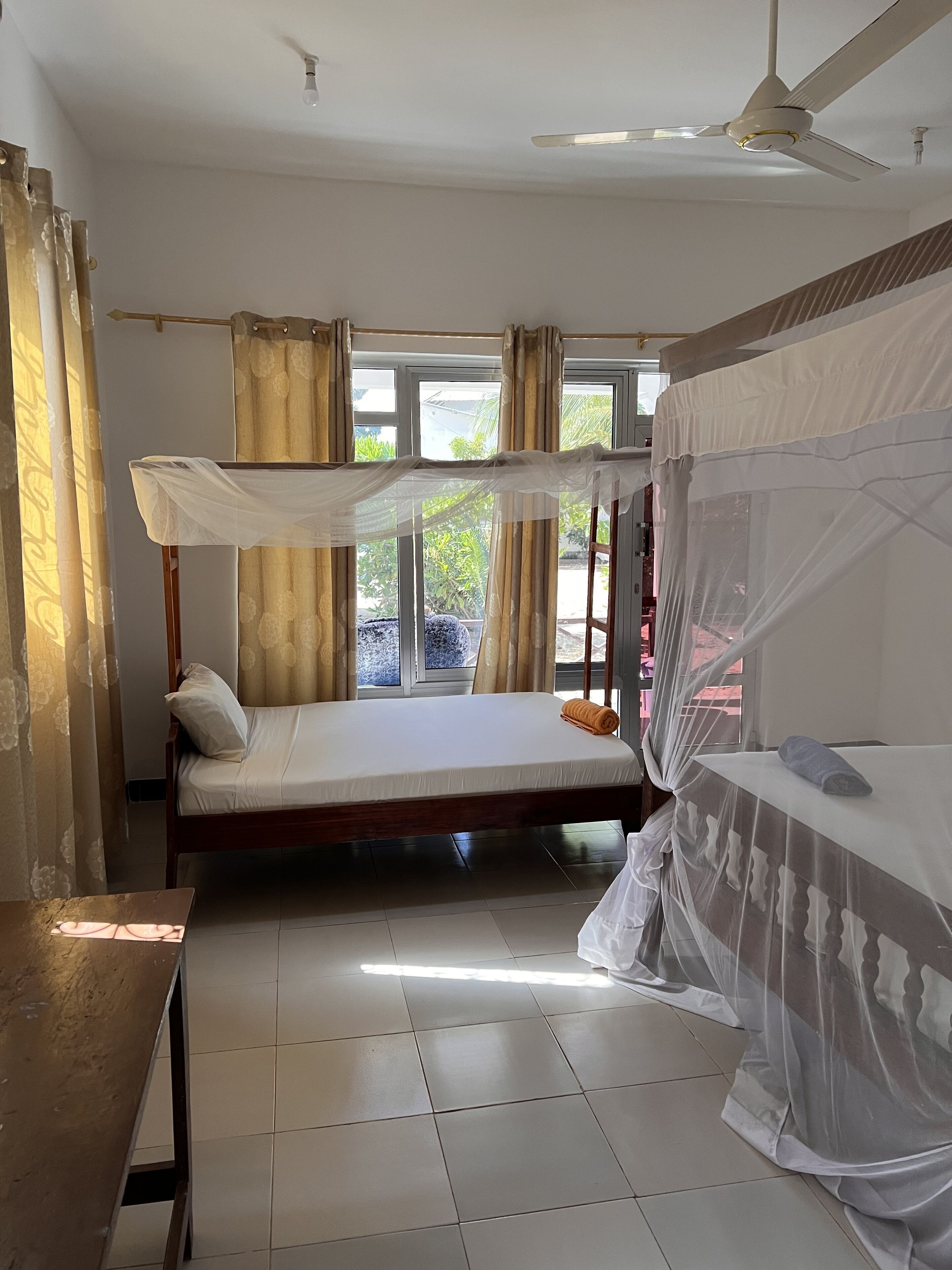 Free minibar items, in-room safe, individually decorated