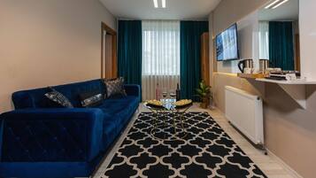 90-inch Smart TV with premium channels, TV