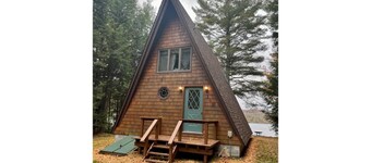 Lakefront A-Frame Cabin located in the Adirondacks
