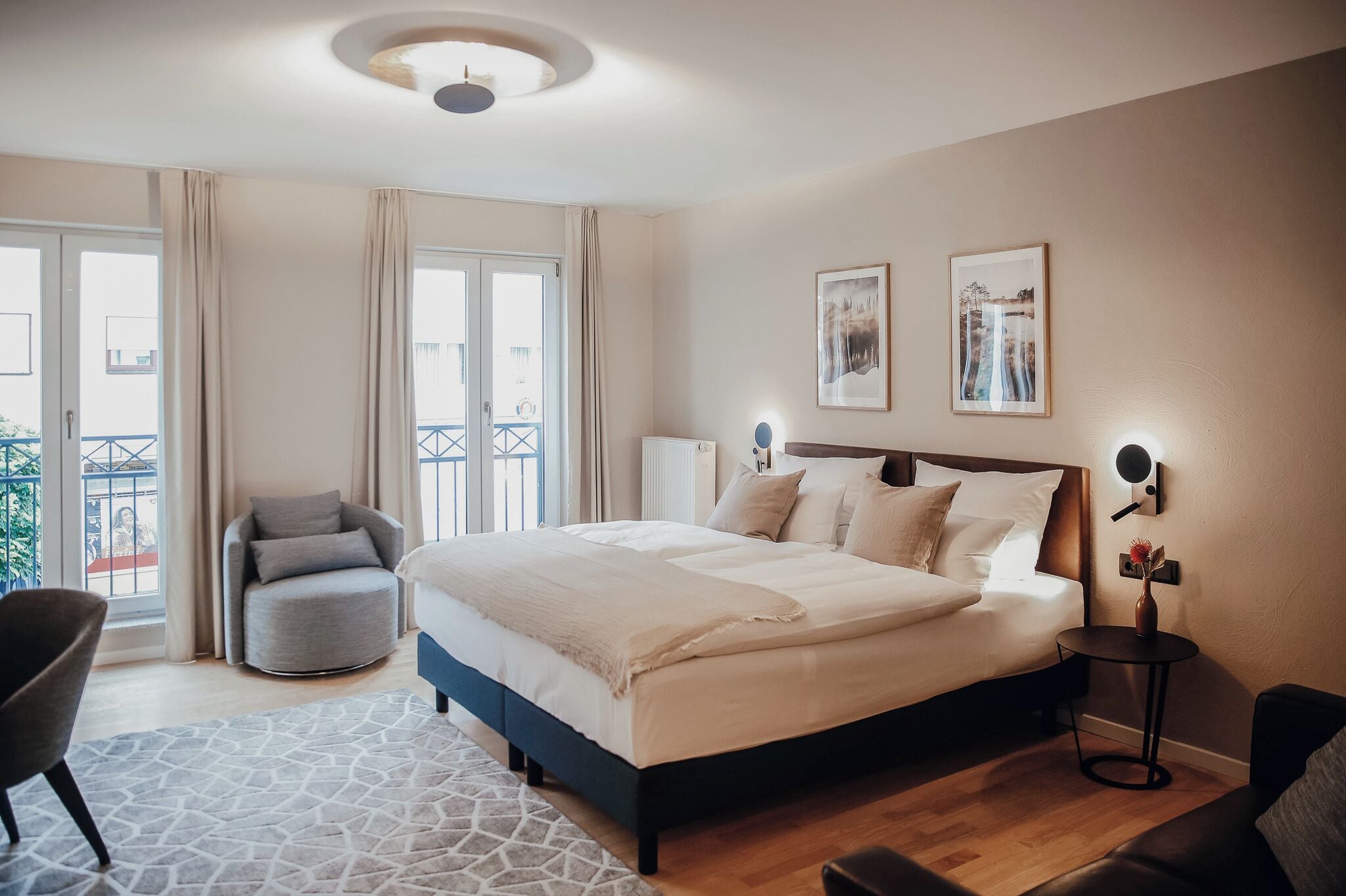 슈피리어 더블룸, 시내 전망 | 고급 침구, 무료 미니바, 각각 다른 스타일의 인테리어, 책상