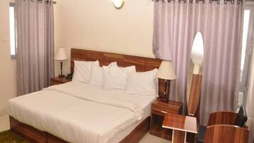 Premium bedding, individually decorated, individually furnished, desk