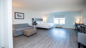 Basic Studio, 1 King Bed, Accessible | Individually decorated, individually furnished, iron/ironing board