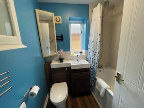 Hair dryer, towels