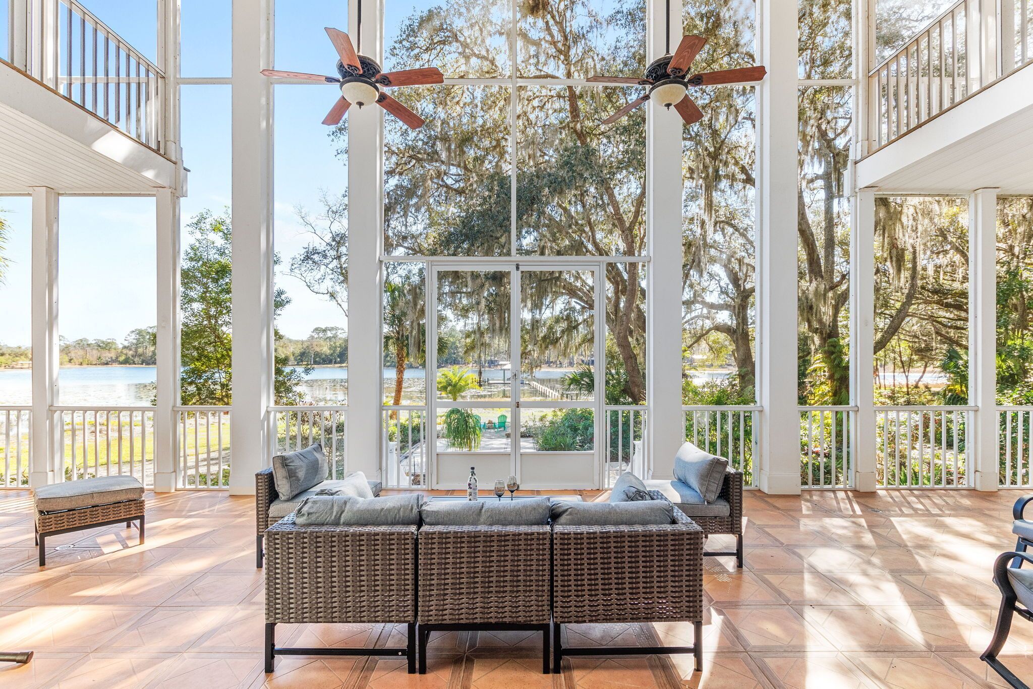 Whispering Oaks: Waterfront near St Augustine FL Sleeps 30