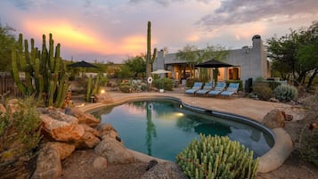 A heated pool