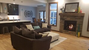 Smart TV, fireplace, video games, printers