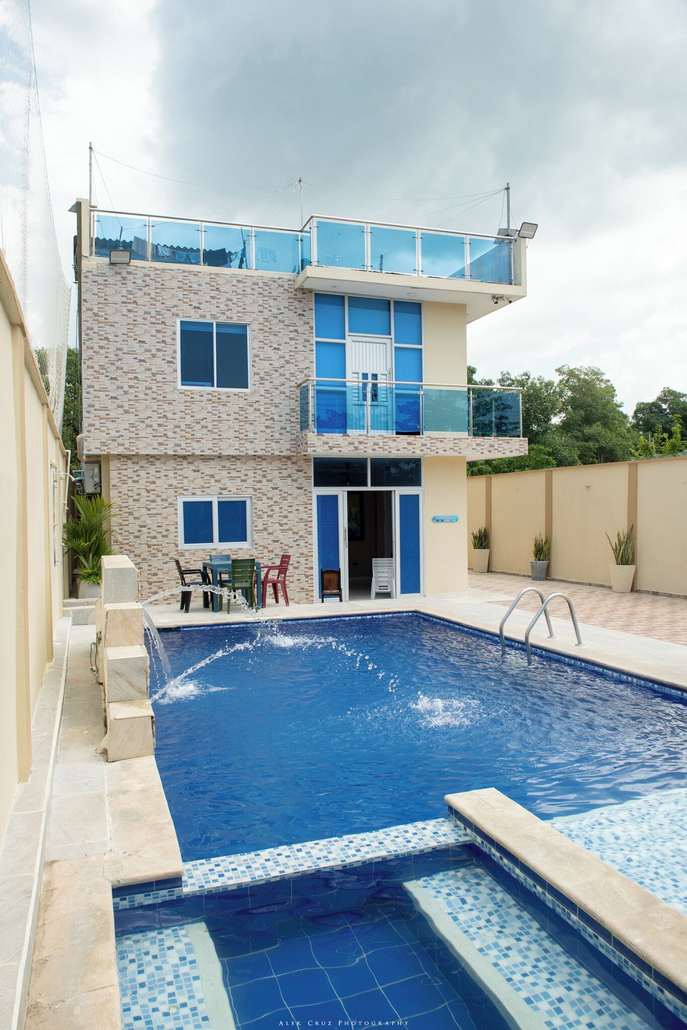 Overnatningsstedets facade