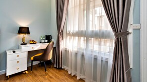 Superior tweepersoonskamer | Lakens van Egyptisch katoen, luxe beddengoed, een minibar