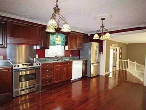 Microwave, oven, stovetop, dishwasher