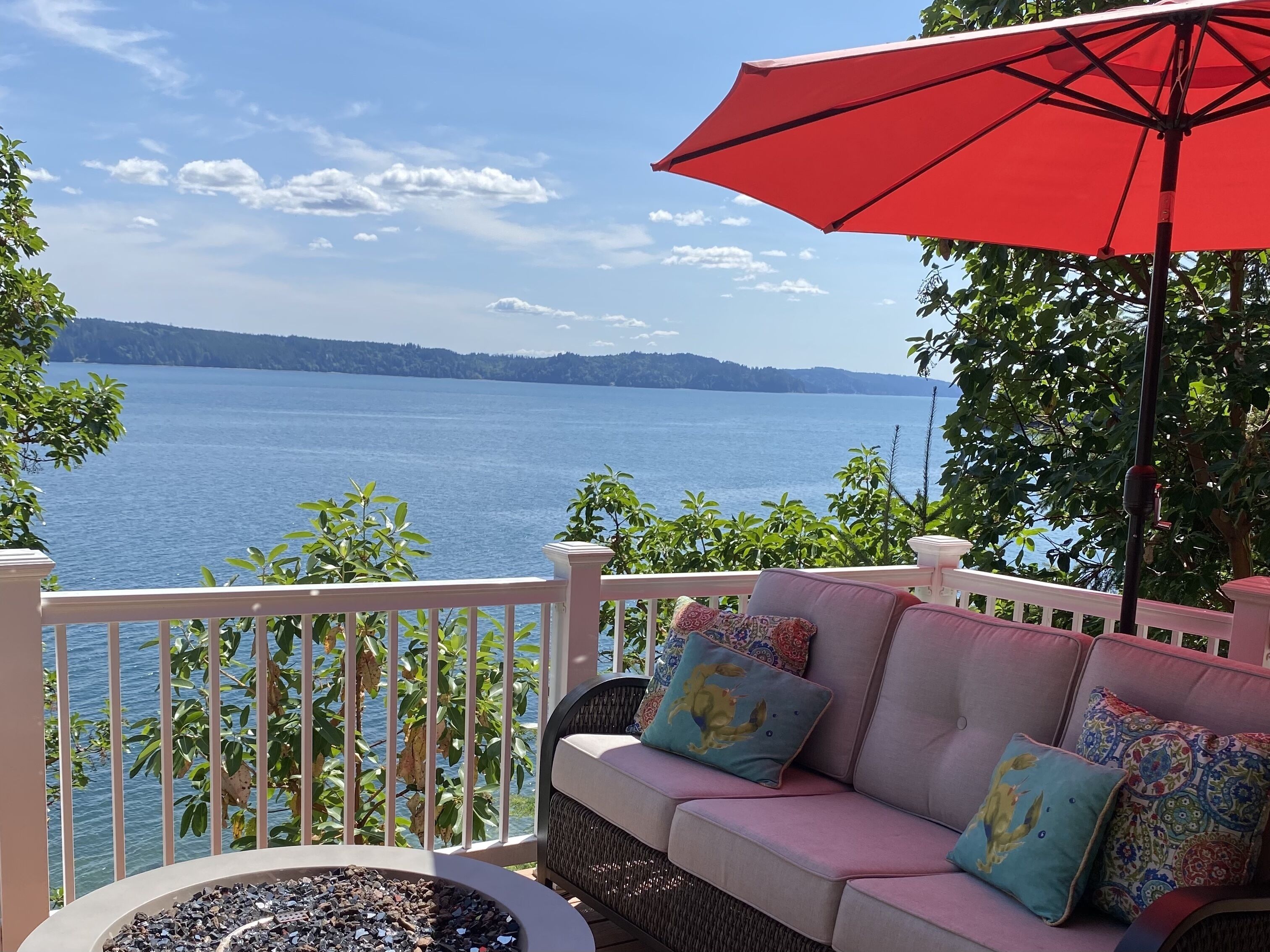 Our deck during summer months