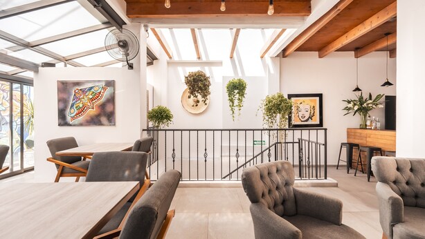 Living area - Hostal Juarez - Hostel (Mexico City)