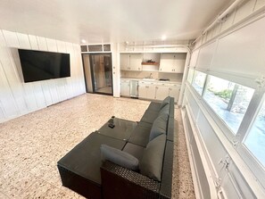 TV connectée, cheminée