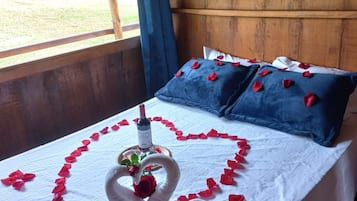 2 slaapkamers, een strijkplank/strijkijzer, beddengoed
