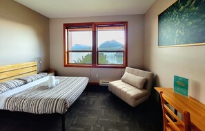 Private room with ocean view, 2-piece bathroom and shared showers