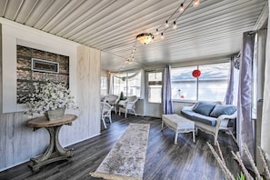 Télévision, cheminée