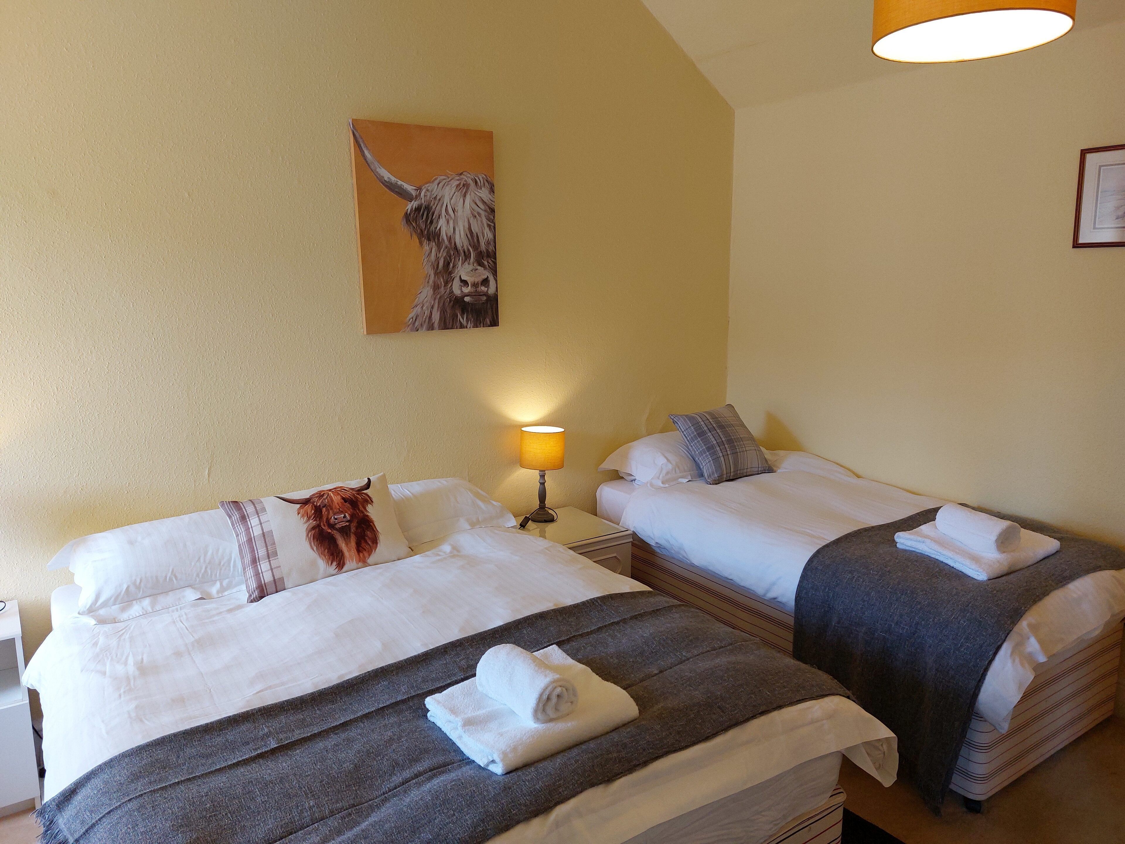 Iron/ironing board, bed sheets