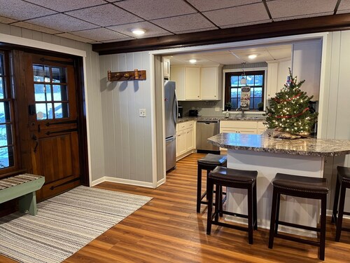 Historic lake home right in town with lots of room inside and out