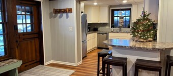 Historic lake home right in town with lots of room inside and out