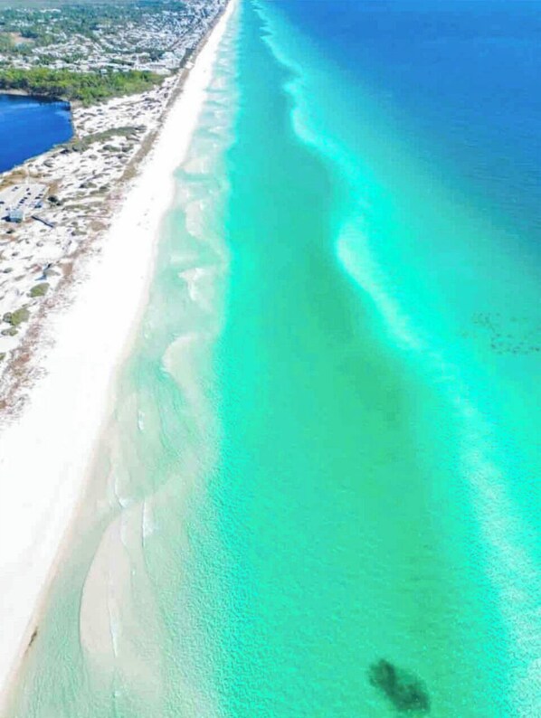 Sun loungers, beach towels