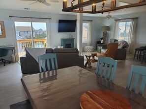 Smart TV, video-game console, DVD player, books