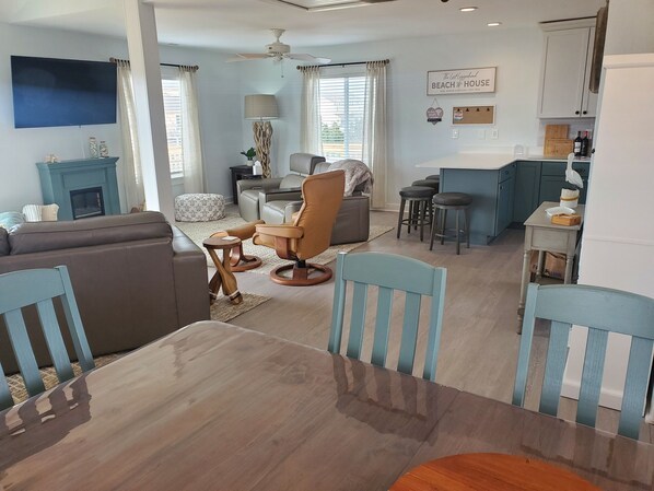 Smart TV, video game console, DVD player, books