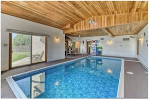Indoor pool, a heated pool