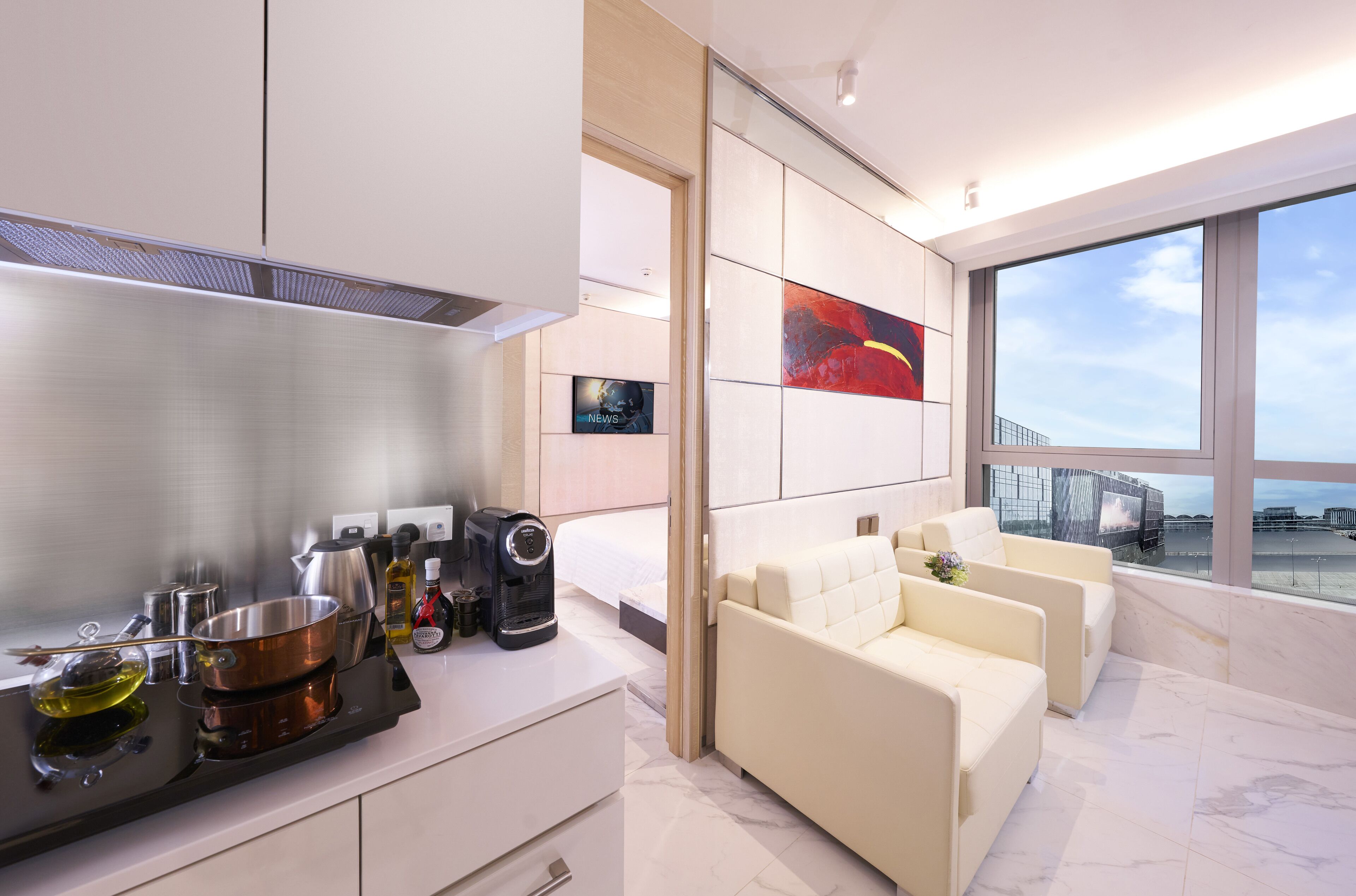 apartment suite | private kitchenette | microwave, electric kettle
