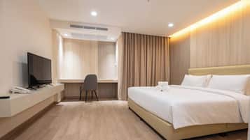 基本單人房 | 房內夾萬、書桌、隔音、免費 Wi-Fi