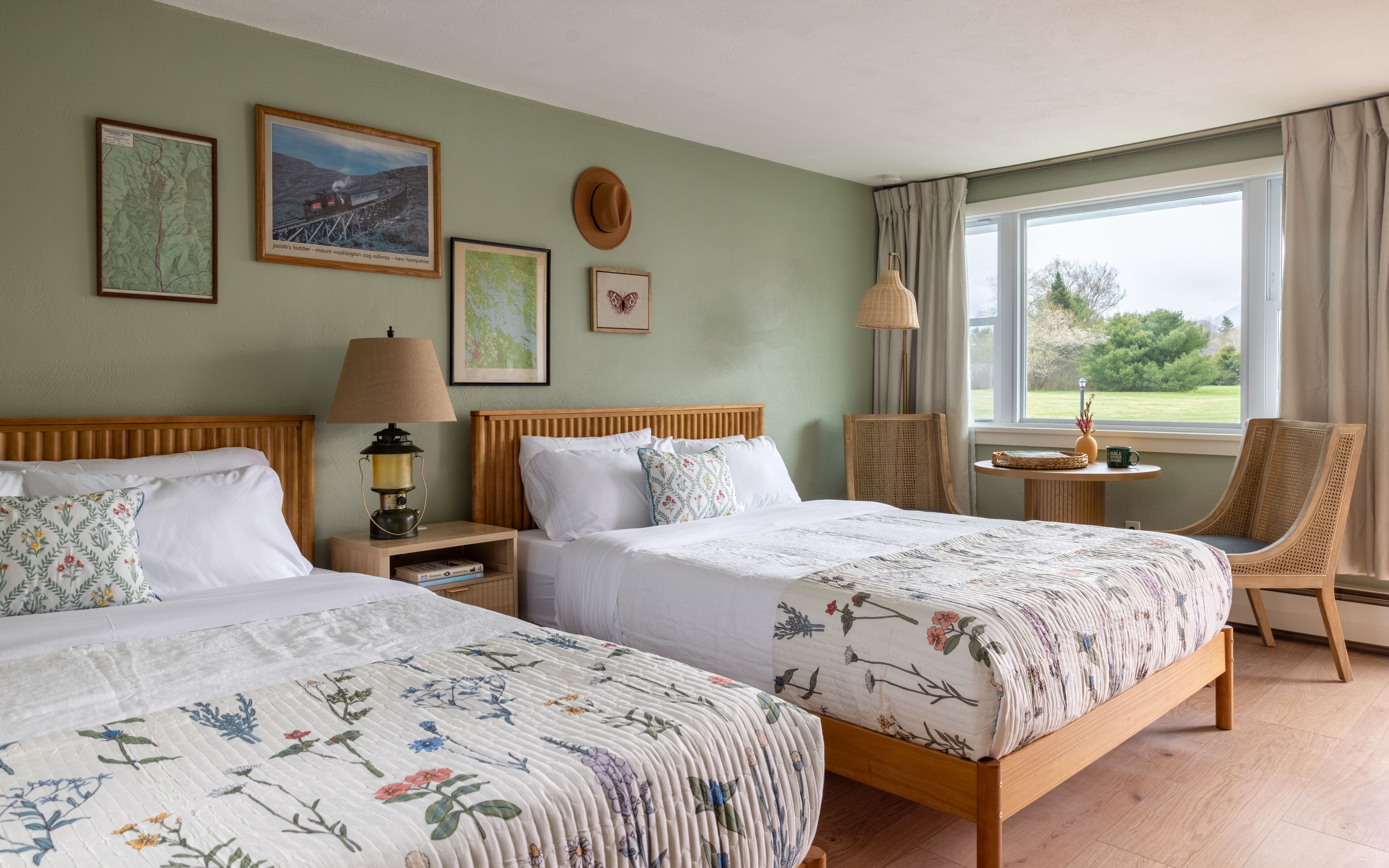 Double Room, Mountain View | Premium bedding, down comforters, memory foam beds, desk