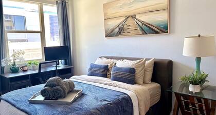 Furnished Hillcrest 1BR · 12-min Walk to Scripps · Work-Ready · Pool + EV