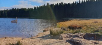 House in mountain location: sauna, forest view & forest lake/Muldenhammer near Klingenthal/Vogtland