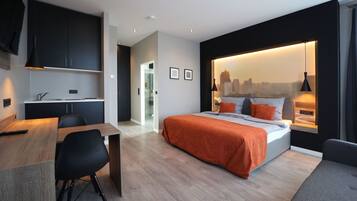 Large Studio | 1 Schlafzimmer, Schreibtisch, laptopgeeigneter Arbeitsplatz