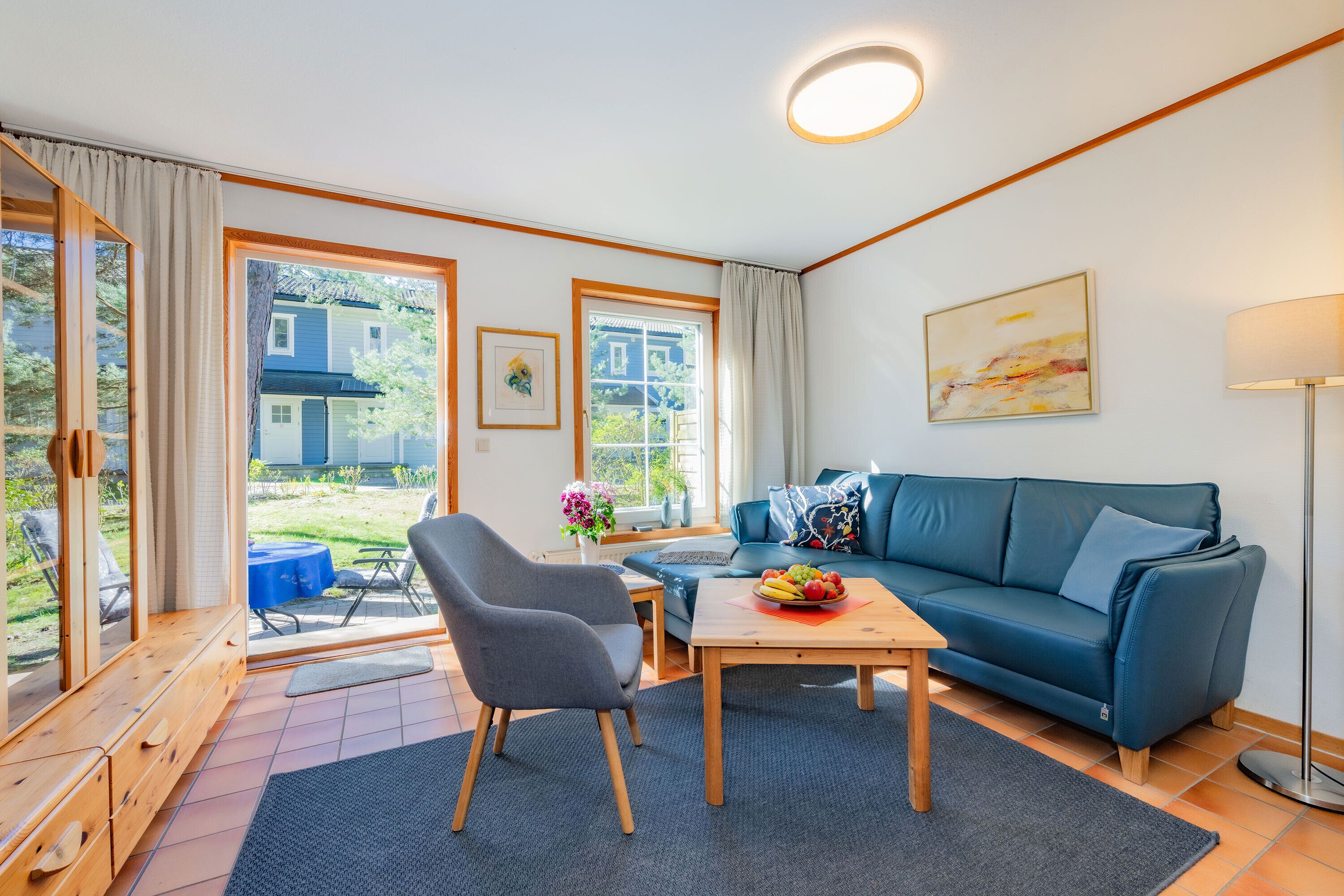 TV, DVD player, ping pong, books